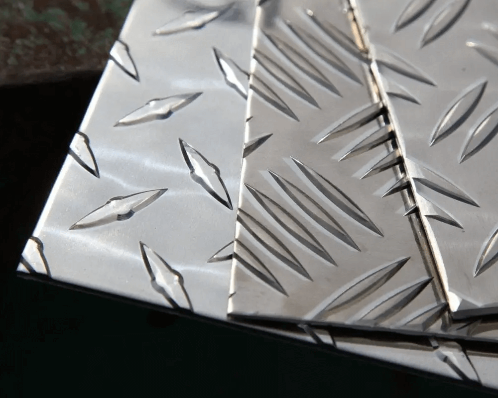Aluminum tread plate supplied by Lane Aluminum